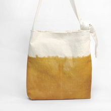 Load image into Gallery viewer, Eco friendly canvas bag with adjustable strap by Xiapism Natural Dye Sustainable Fashion