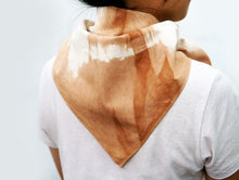 Load image into Gallery viewer, Furoshiki Wrapping Cloth as a scraf - Xiapism Natural Dye