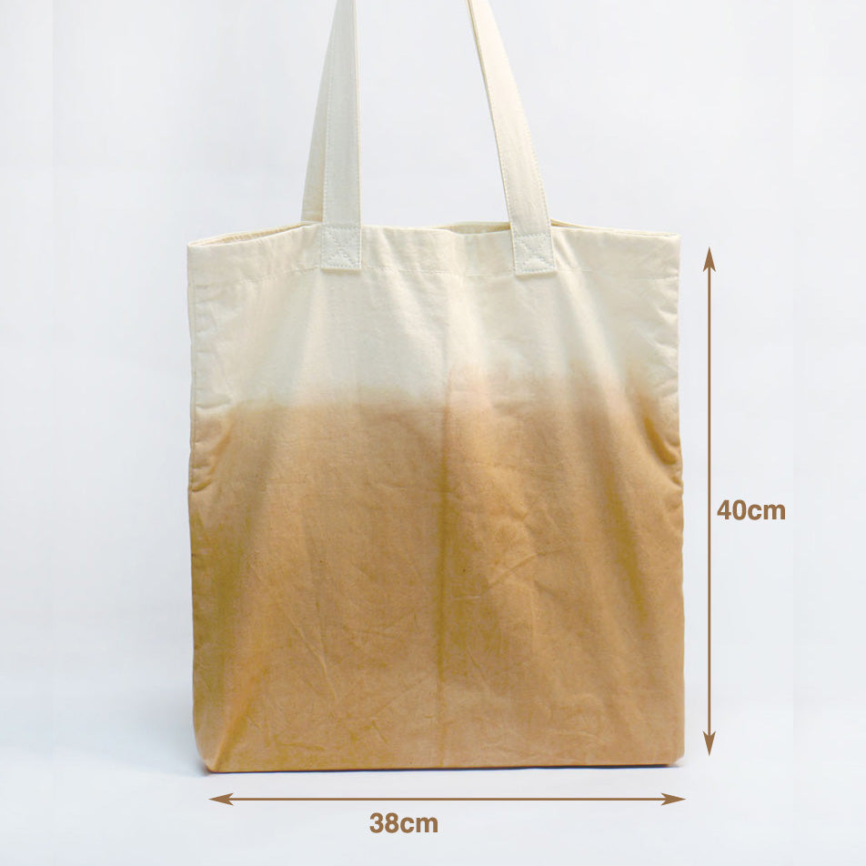 Measurement for Horizon Cotton Tote Bag by Xiapism Natural Dye Sustainable Fashion