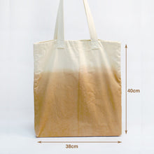 Load image into Gallery viewer, Measurement for Horizon Cotton Tote Bag by Xiapism Natural Dye Sustainable Fashion