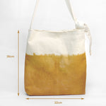 將圖片載入圖庫檢視器 Measurement of Eco friendly canvas bag with adjustable strap by Xiapism Natural Dye Sustainable Fashion
