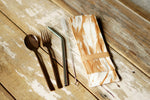 Load image into Gallery viewer, Grunge Cutlery Set with bend SS304 eco straw- Xiapism Natural Dye
