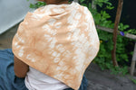 Load image into Gallery viewer, Furoshiki Wrapping Cloth as a scarf by Xiapism Natural Dye Sustainable Fashion
