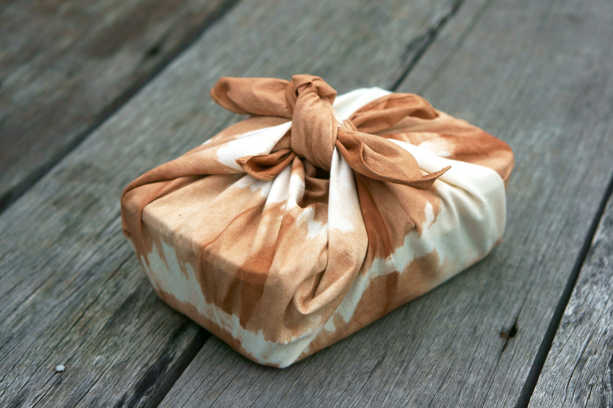 Furoshiki Wrapping Cloth wrap a lunch box - Xiapism Natural Dye