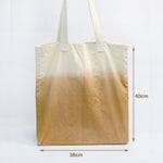 Load image into Gallery viewer, Measurement for Horizon Cotton Tote Bag by Xiapism Natural Dye Sustainable Fashion
