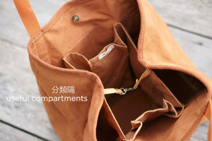 3 big compartments inside for easy organising by Xiapism Natural Dye Sustainable Fashion in Malaysia