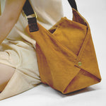 將圖片載入圖庫檢視器 A fun design sling bag with 4 inner pockets for ease of use by Xiapism Natural Dye Sustainable Fashion
