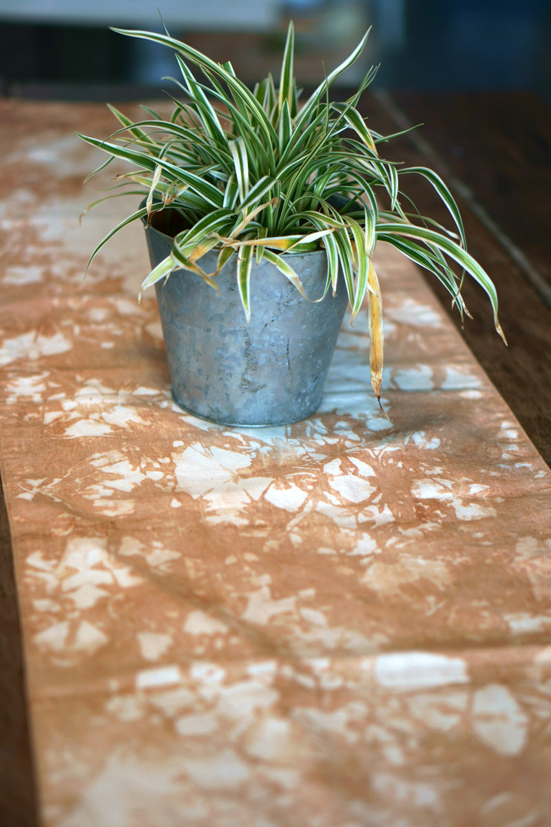 Bring a natural feel Table Runner by Xiaism Natural Dye sustainable product to your home